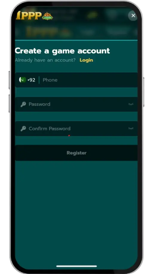 1PPP GAME SIGN UP STEPS