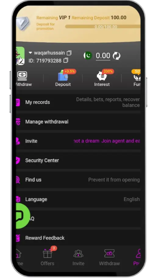 DK222 game APK deposit and withdrawal steps 