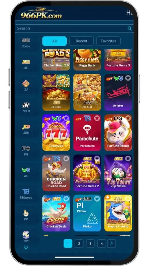 966PK Popular Games Categories