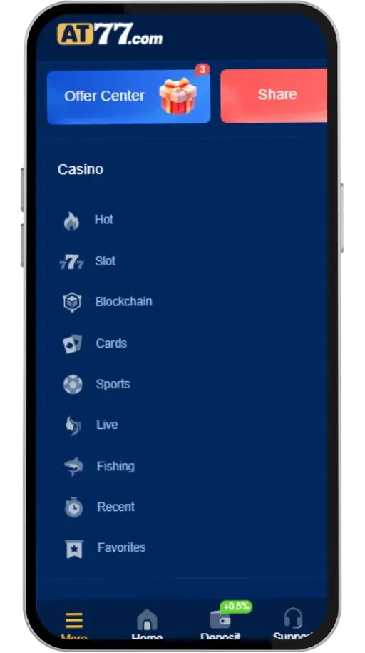 AT777 Games Categories