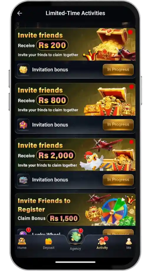 The image shows Bonuses and Rewards on 222RS Game