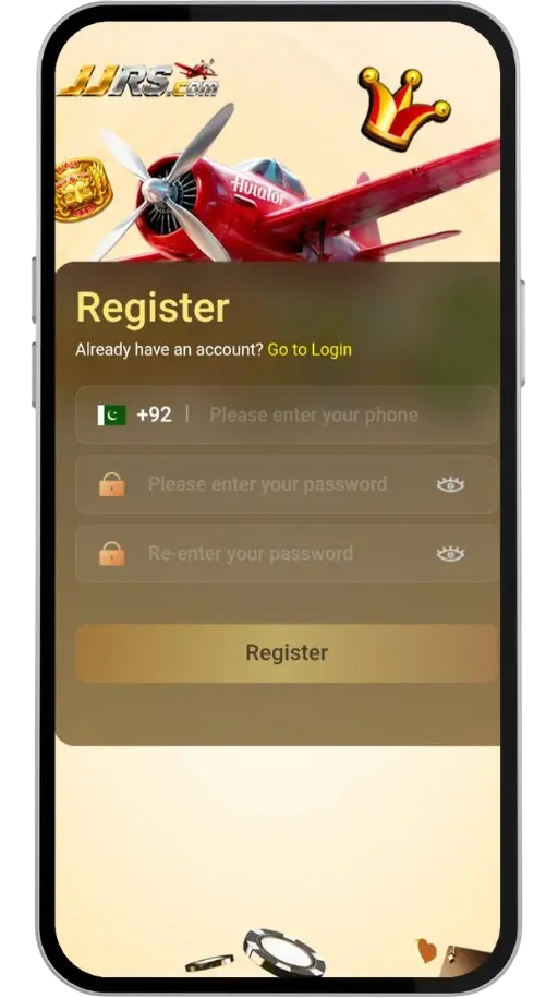 JJRS sign-up screen 