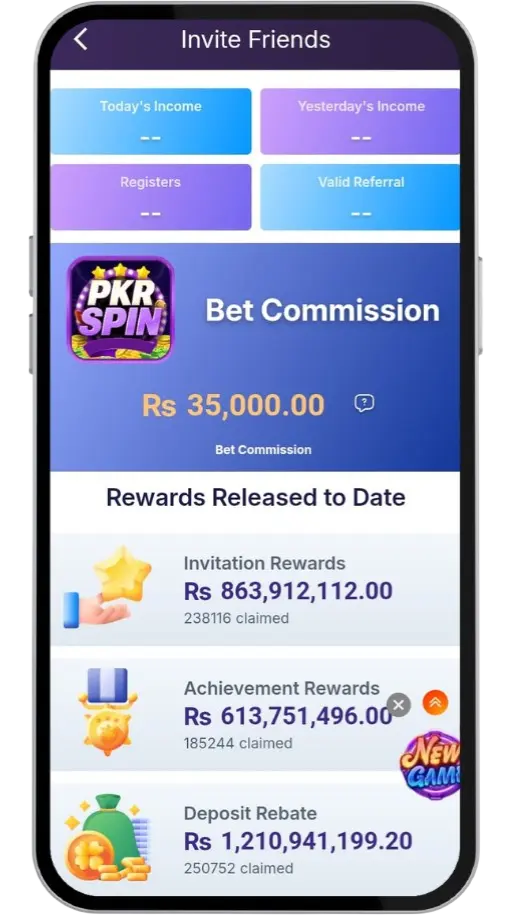 PKRSPIN game has the best commission: Rs 35000