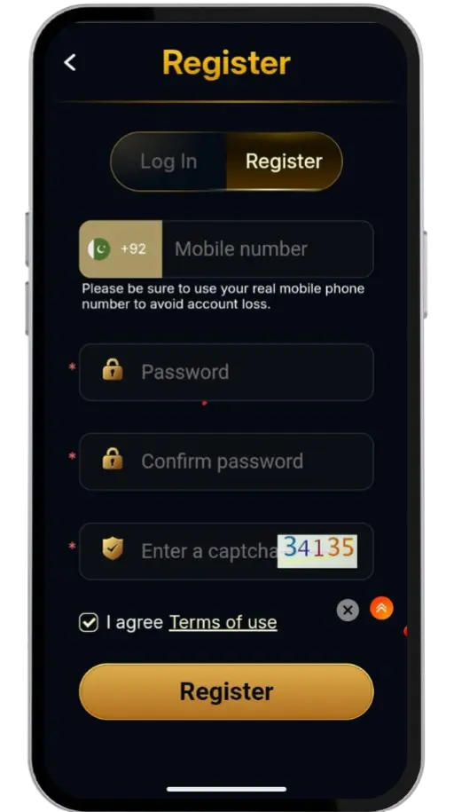 This image showe Playrupees game account registration steps