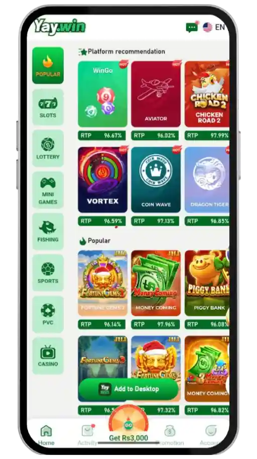 YAWIN Game APK | Free Download (New Earning App) 2026 4 YAWIN Game APK | Free Download (New Earning App) 2026 Game Categories on YayWin Game